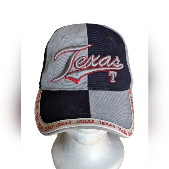 Vintage Texas Embroidered Hat Grey and Black Sams Cap Adjustable - Picture 11 of 13